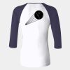 Ladies' Baby Rib Three-QuarterSleeve Contrast Raglan T-Shirt Thumbnail