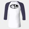 Ladies' Baby Rib Three-QuarterSleeve Contrast Raglan T-Shirt Thumbnail