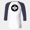 Ladies' Baby Rib Three-QuarterSleeve Contrast Raglan T-Shirt Thumbnail