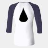 Ladies' Baby Rib Three-QuarterSleeve Contrast Raglan T-Shirt Thumbnail