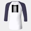 Ladies' Baby Rib Three-QuarterSleeve Contrast Raglan T-Shirt Thumbnail