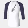 Ladies' Baby Rib Three-QuarterSleeve Contrast Raglan T-Shirt Thumbnail