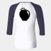 Ladies' Baby Rib Three-QuarterSleeve Contrast Raglan T-Shirt Thumbnail