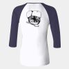 Ladies' Baby Rib Three-QuarterSleeve Contrast Raglan T-Shirt Thumbnail