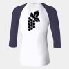 Ladies' Baby Rib Three-QuarterSleeve Contrast Raglan T-Shirt Thumbnail