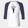 Ladies' Baby Rib Three-QuarterSleeve Contrast Raglan T-Shirt Thumbnail