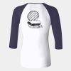 Ladies' Baby Rib Three-QuarterSleeve Contrast Raglan T-Shirt Thumbnail