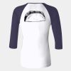 Ladies' Baby Rib Three-QuarterSleeve Contrast Raglan T-Shirt Thumbnail