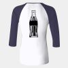 Ladies' Baby Rib Three-QuarterSleeve Contrast Raglan T-Shirt Thumbnail