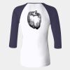 Ladies' Baby Rib Three-QuarterSleeve Contrast Raglan T-Shirt Thumbnail