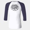 Ladies' Baby Rib Three-QuarterSleeve Contrast Raglan T-Shirt Thumbnail