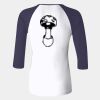 Ladies' Baby Rib Three-QuarterSleeve Contrast Raglan T-Shirt Thumbnail