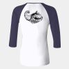 Ladies' Baby Rib Three-QuarterSleeve Contrast Raglan T-Shirt Thumbnail