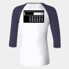 Ladies' Baby Rib Three-QuarterSleeve Contrast Raglan T-Shirt Thumbnail