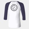 Ladies' Baby Rib Three-QuarterSleeve Contrast Raglan T-Shirt Thumbnail