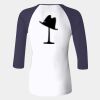 Ladies' Baby Rib Three-QuarterSleeve Contrast Raglan T-Shirt Thumbnail