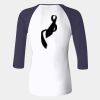 Ladies' Baby Rib Three-QuarterSleeve Contrast Raglan T-Shirt Thumbnail