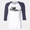 Ladies' Baby Rib Three-QuarterSleeve Contrast Raglan T-Shirt Thumbnail