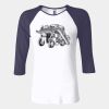 Ladies' Baby Rib Three-QuarterSleeve Contrast Raglan T-Shirt Thumbnail