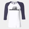 Ladies' Baby Rib Three-QuarterSleeve Contrast Raglan T-Shirt Thumbnail