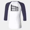 Ladies' Baby Rib Three-QuarterSleeve Contrast Raglan T-Shirt Thumbnail