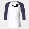 Ladies' Baby Rib Three-QuarterSleeve Contrast Raglan T-Shirt Thumbnail