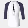 Ladies' Baby Rib Three-QuarterSleeve Contrast Raglan T-Shirt Thumbnail