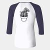 Ladies' Baby Rib Three-QuarterSleeve Contrast Raglan T-Shirt Thumbnail