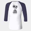 Ladies' Baby Rib Three-QuarterSleeve Contrast Raglan T-Shirt Thumbnail