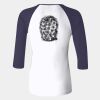 Ladies' Baby Rib Three-QuarterSleeve Contrast Raglan T-Shirt Thumbnail