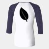 Ladies' Baby Rib Three-QuarterSleeve Contrast Raglan T-Shirt Thumbnail