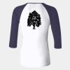 Ladies' Baby Rib Three-QuarterSleeve Contrast Raglan T-Shirt Thumbnail