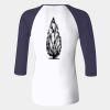 Ladies' Baby Rib Three-QuarterSleeve Contrast Raglan T-Shirt Thumbnail