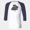 Ladies' Baby Rib Three-QuarterSleeve Contrast Raglan T-Shirt Thumbnail