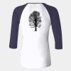 Ladies' Baby Rib Three-QuarterSleeve Contrast Raglan T-Shirt Thumbnail