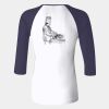 Ladies' Baby Rib Three-QuarterSleeve Contrast Raglan T-Shirt Thumbnail