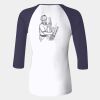 Ladies' Baby Rib Three-QuarterSleeve Contrast Raglan T-Shirt Thumbnail