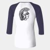 Ladies' Baby Rib Three-QuarterSleeve Contrast Raglan T-Shirt Thumbnail