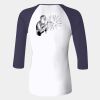 Ladies' Baby Rib Three-QuarterSleeve Contrast Raglan T-Shirt Thumbnail