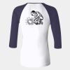 Ladies' Baby Rib Three-QuarterSleeve Contrast Raglan T-Shirt Thumbnail