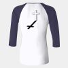 Ladies' Baby Rib Three-QuarterSleeve Contrast Raglan T-Shirt Thumbnail