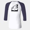 Ladies' Baby Rib Three-QuarterSleeve Contrast Raglan T-Shirt Thumbnail