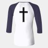 Ladies' Baby Rib Three-QuarterSleeve Contrast Raglan T-Shirt Thumbnail