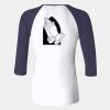 Ladies' Baby Rib Three-QuarterSleeve Contrast Raglan T-Shirt Thumbnail