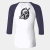 Ladies' Baby Rib Three-QuarterSleeve Contrast Raglan T-Shirt Thumbnail