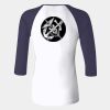 Ladies' Baby Rib Three-QuarterSleeve Contrast Raglan T-Shirt Thumbnail