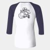 Ladies' Baby Rib Three-QuarterSleeve Contrast Raglan T-Shirt Thumbnail