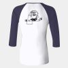 Ladies' Baby Rib Three-QuarterSleeve Contrast Raglan T-Shirt Thumbnail