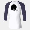 Ladies' Baby Rib Three-QuarterSleeve Contrast Raglan T-Shirt Thumbnail