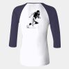 Ladies' Baby Rib Three-QuarterSleeve Contrast Raglan T-Shirt Thumbnail